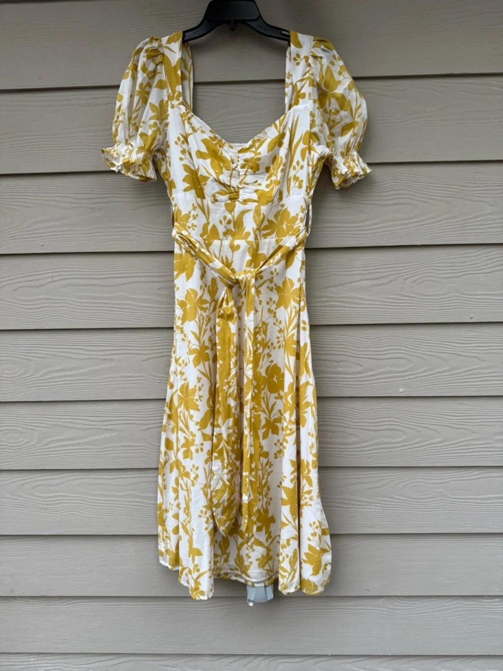 Cleobella Fresia Midi Dress Floral Lemon Yellow - Picture 3 of 12